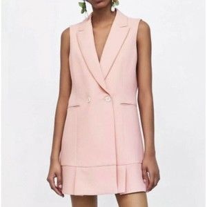 Zara Pink Blazer Dress